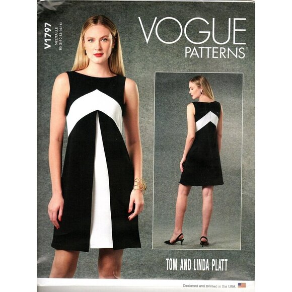 Vogue V1797 Misses 8 to 16 Fitted Dress UNCUT Sewing Pattern 2021 - Picture 1 of 2